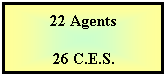 Zone de Texte: 22 Agents
 
26 C.E.S.
