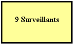Zone de Texte:  
9 Surveillants
